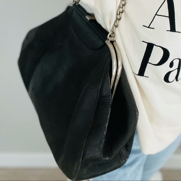 Balenciaga Bag - Black Leather with Chain - Picture 13 of 16